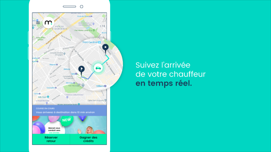 Marcel, le service de VTC citoyen