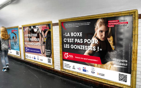 Campagne de communication pour la FSGL (fédération sportive gaie et lesbienne) - Tournoi International de Paris