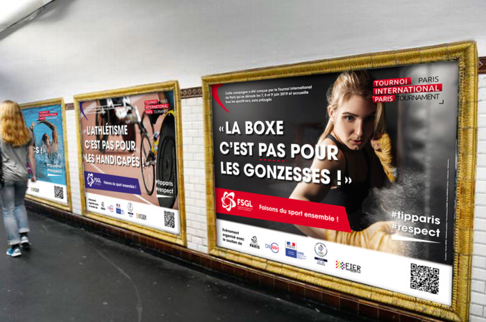 Campagne de communication pour la FSGL (fédération sportive gaie et lesbienne) - Tournoi International de Paris