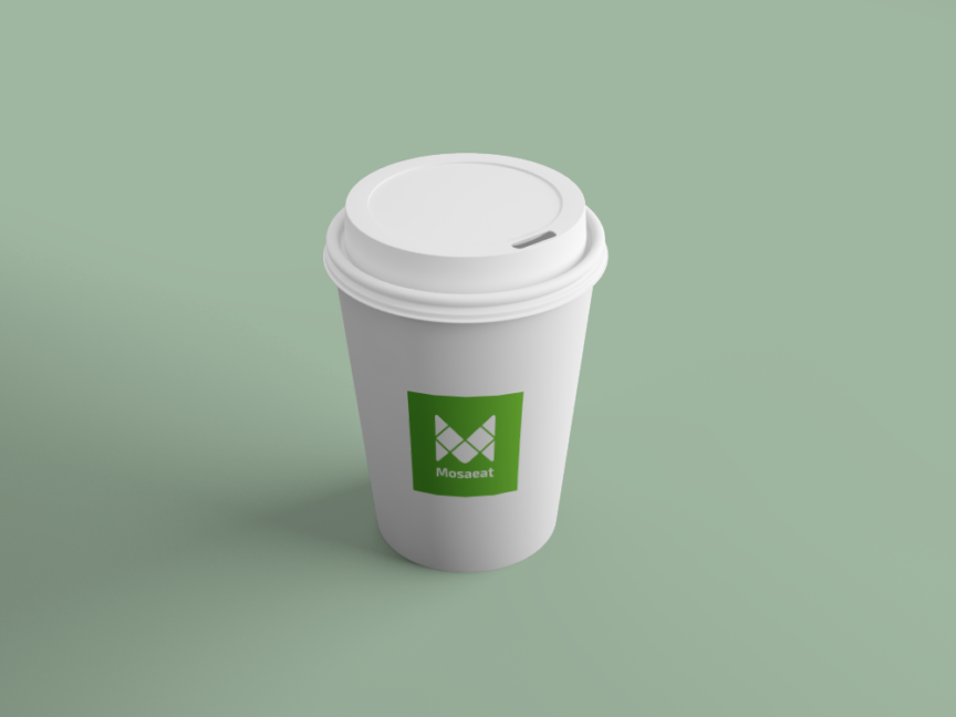 Mosaeat - Logo sur café